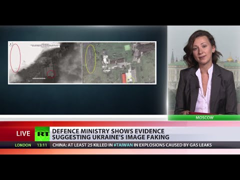 Kiev satellite images fake taken days after MH17 crash Russian Def Min1