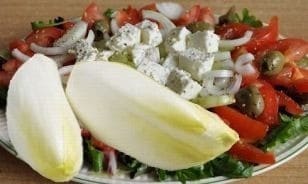 brussels lof met griekse salade