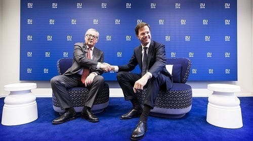 Verzoek van Rutte aan de EU om ons niets te vertellen over EU top in Rome: EU roept op tot snel overdragen van macht