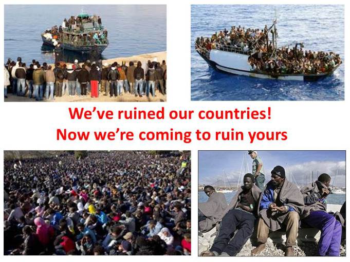 we ve ruined our countries now yours boat refugees africa invasiers