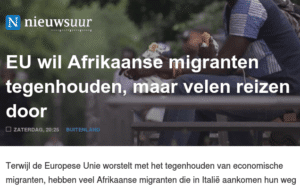 Nee NOS, de EU wil helemaal geen Afrikaanse migranten tegenhouden