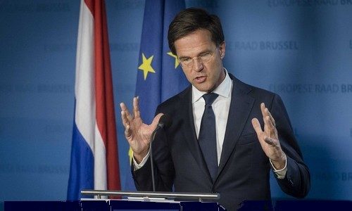 Mark Rutte heeft een Europese boodschap: elk voor zich