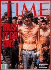 Fake death camp in Bosnia - Time cover