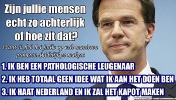 Is dan echt alles nep bij Rutte & de VVD? Is er helemaal niks echt? Uh, eens kijken…