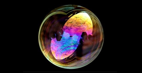 bubbel economisch systeem zeepbel