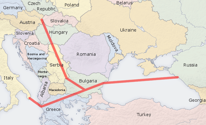 russias south stream pipe line