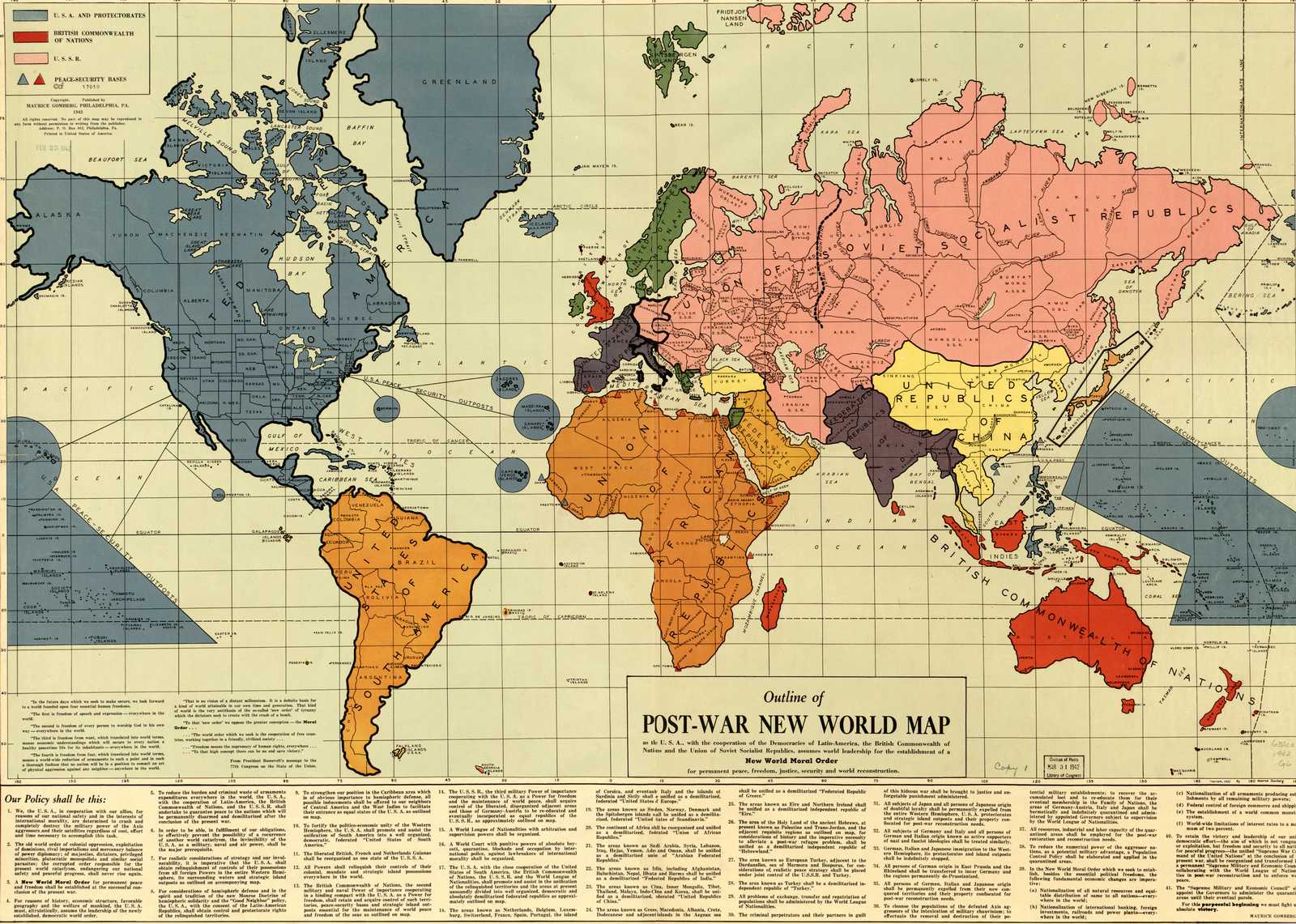 wereld opgedeeld VN 1942