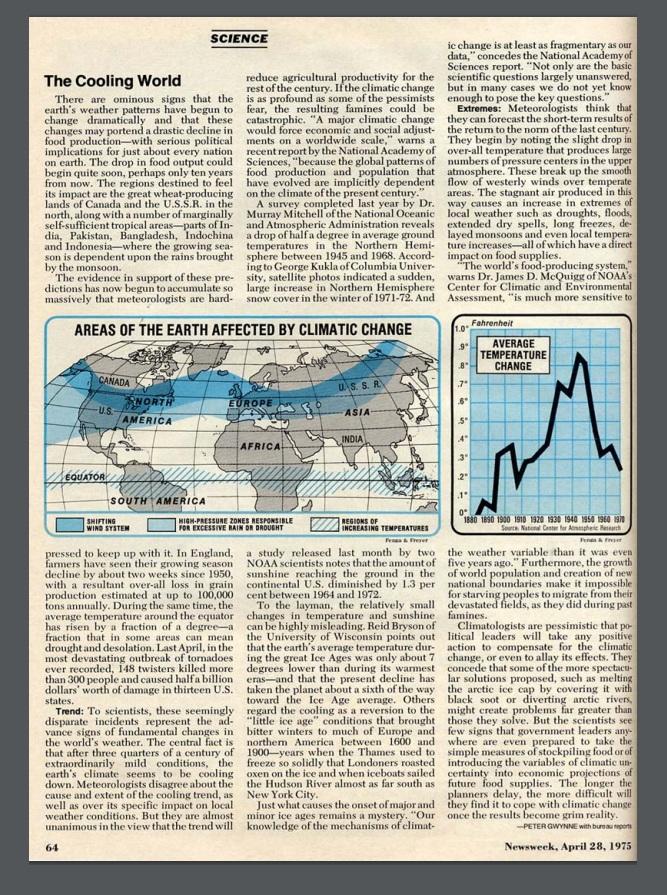 Newsweek April 28 1975 Cooling World 0