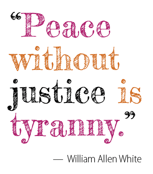 Peace without justice tyranny