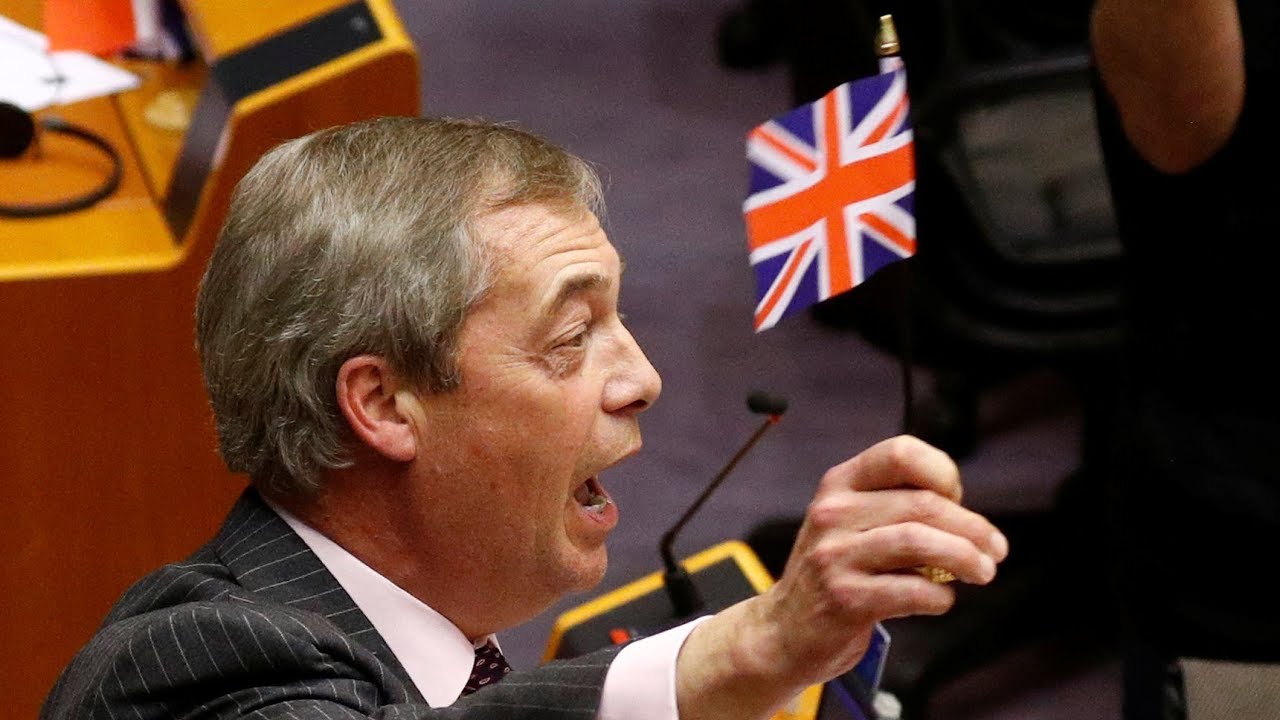 Farage's EU-afscheidsrede: "Historische strijd tussen globalisme en populisme"