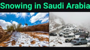 sneeuw Saoedi Arabië
