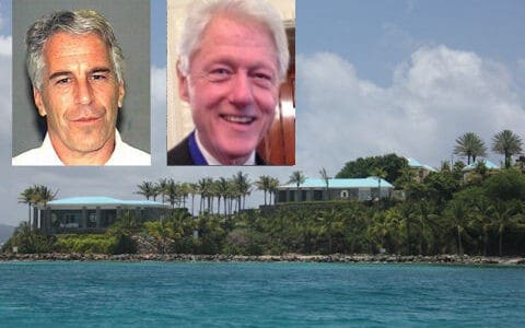 Rechtbankverslagen: ‘Bill Clinton met twee jonge meisjes op Epsteins pedo-eiland’