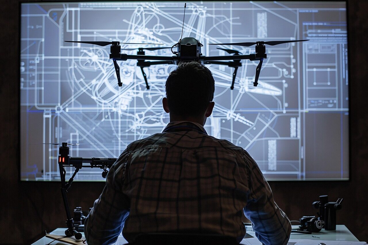 Die drones die wekenlang ons nieuws geteisterd hebben ai generated, engineer, technology, prototype, high-tech, workspace, drone design, engineering, innovation, tech equipment, development, research, advanced technology, drone engineering, blueprint, tech workspace, drone prototype, technical, tech, engineering process, tech setup, innovation lab, design, drone